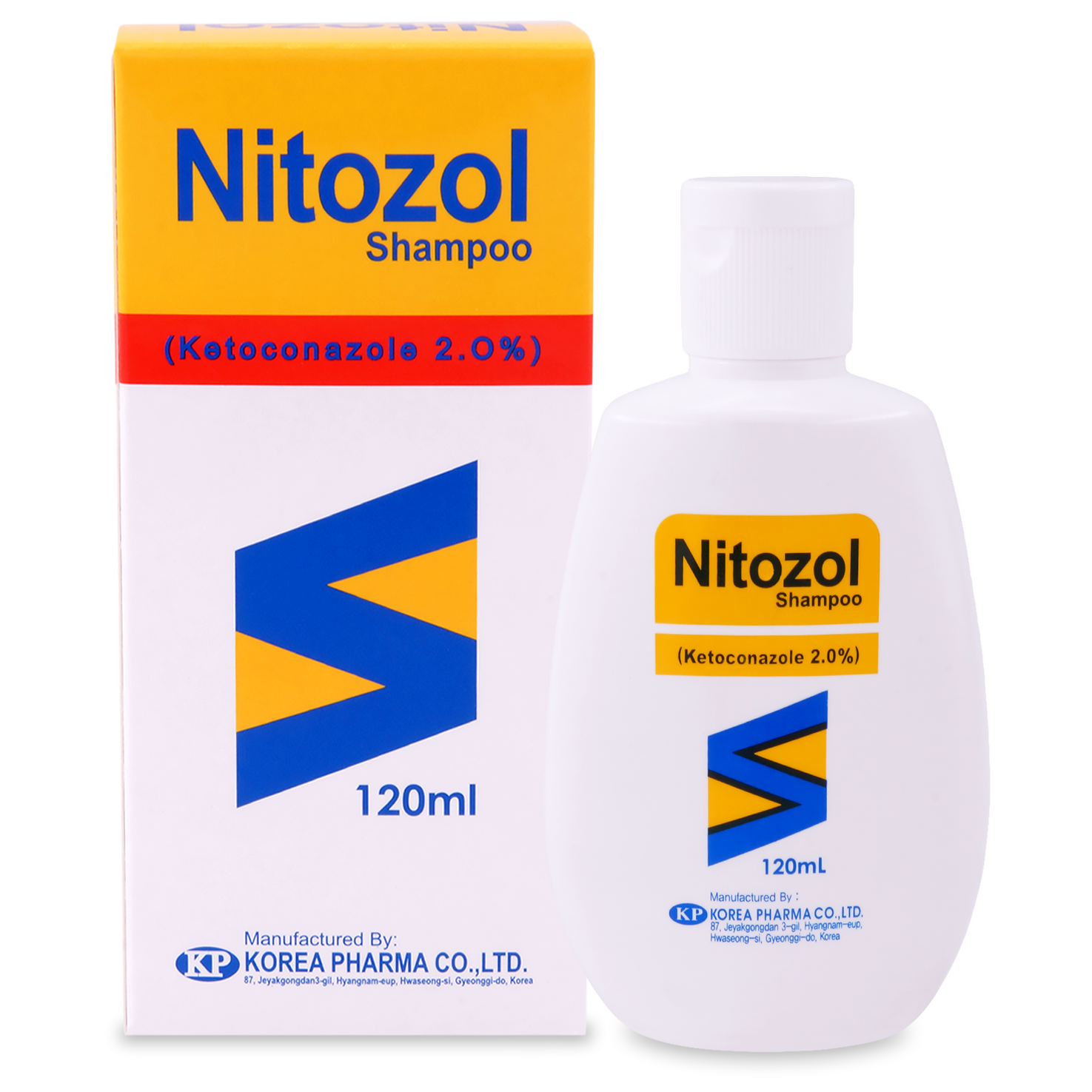 Nitozol Shampoo 120ml (Yellow) (P1)